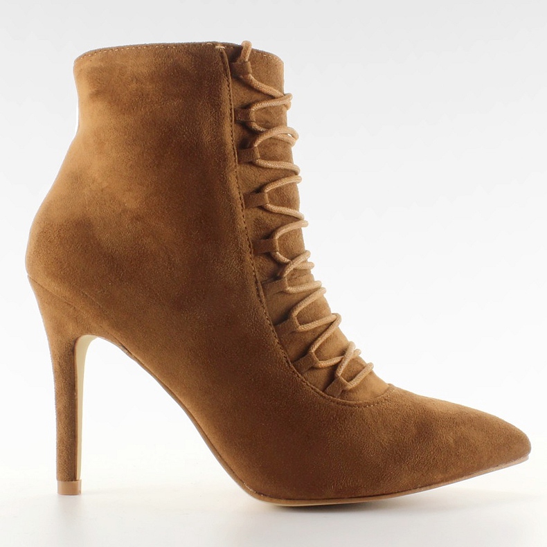 Lace-up-saappaat 100-595SE-1 Camel ruskea monivärinen