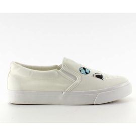 Slip-on lenkkarit, joissa NB102P White -kirjonta valkoinen