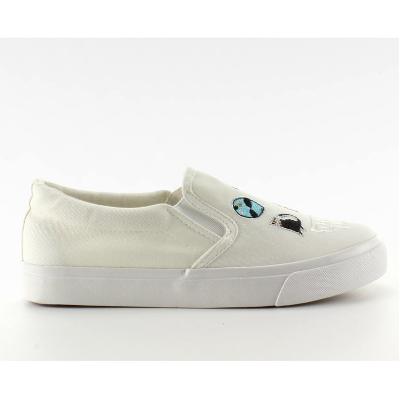 Slip-on lenkkarit, joissa NB102P White -kirjonta valkoinen