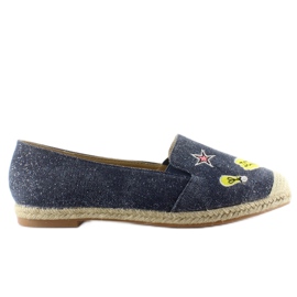 Espadrillit, joissa JH21p D. Siniset merkit tummansininen