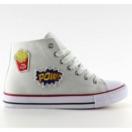 Pow 8816 Valkoiset nilkkurit valkoinen