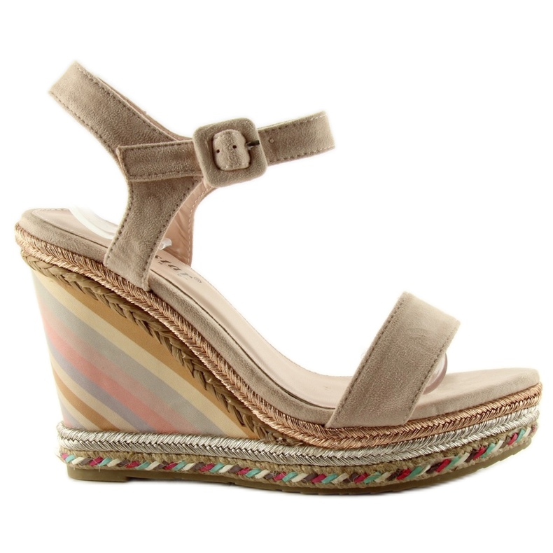 Espadrillit pastellikiilalla Y5p beige