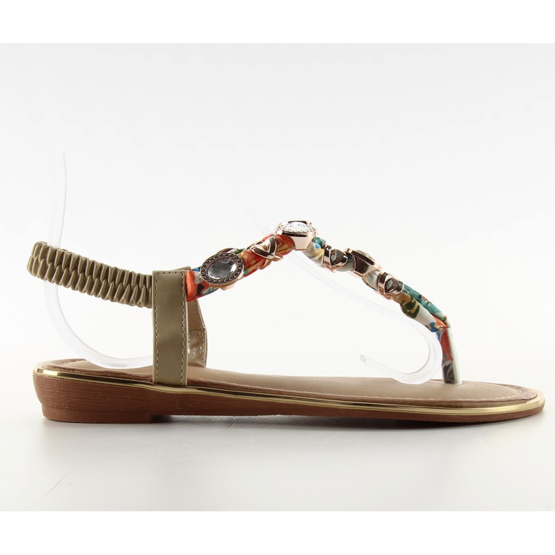 Flip-flops sandaalit kivillä C63 beige valkoinen ruskea sininen oranssi