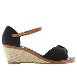 Espadrilles 883-31 mustat sandaalit