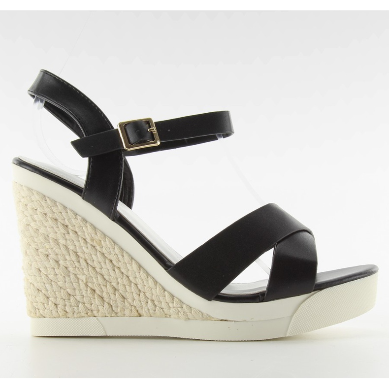 Kiilasandaalit urheilupohja musta