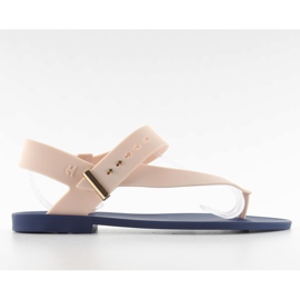 Sandaalit Meliski Km119 Laivasto / D. Beige ruskea tummansininen