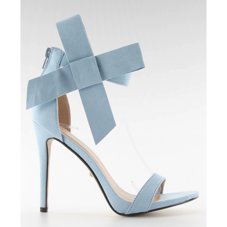 Sandaalit korkokengillä jousella jz-6340 sininen