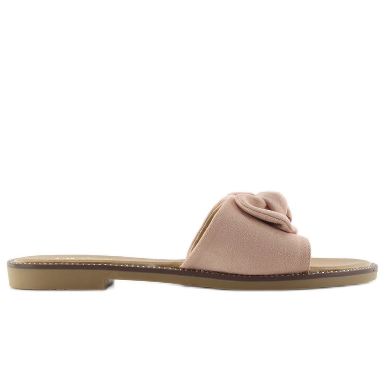 Naisten tossut rusetilla S52 pinkki vaaleanpunainen