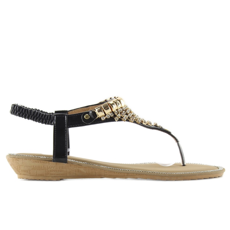 Sandaalit rikkaasti koristeltu 2017-32 mustat