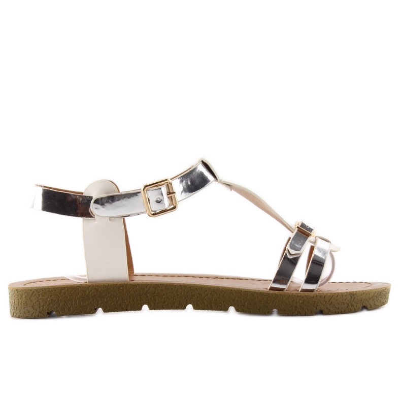 Naisten sandaalit JK-60 Valkoinen harmaa