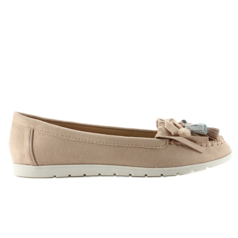 Hapsutetut mokkanahkahousut 7122 Pinkki ruskea