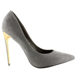 Mokkakorkokengät Gold Heel Le08 Harmaa