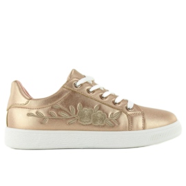 Kupariset lenkkarit brodeerauksella 6732-y Rose Gold keltainen