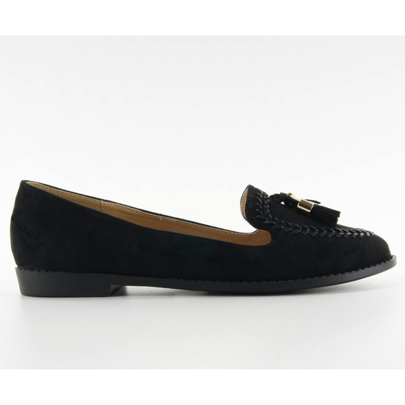 Mokkasiinit leikattuilla varpailla SK28P Black musta