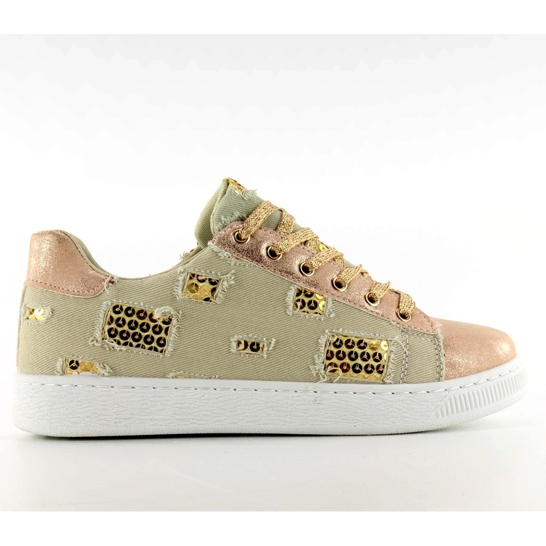 Vintage Rose Gold / beige tennarit vaaleanpunainen keltainen ruskea