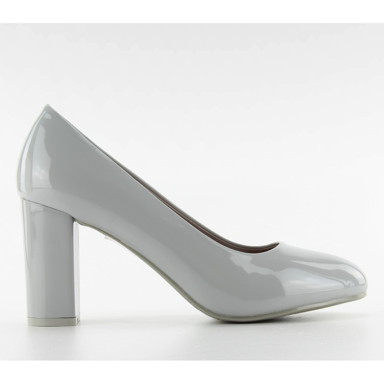 Lakkapumput leveä kantapään m263p harmaa