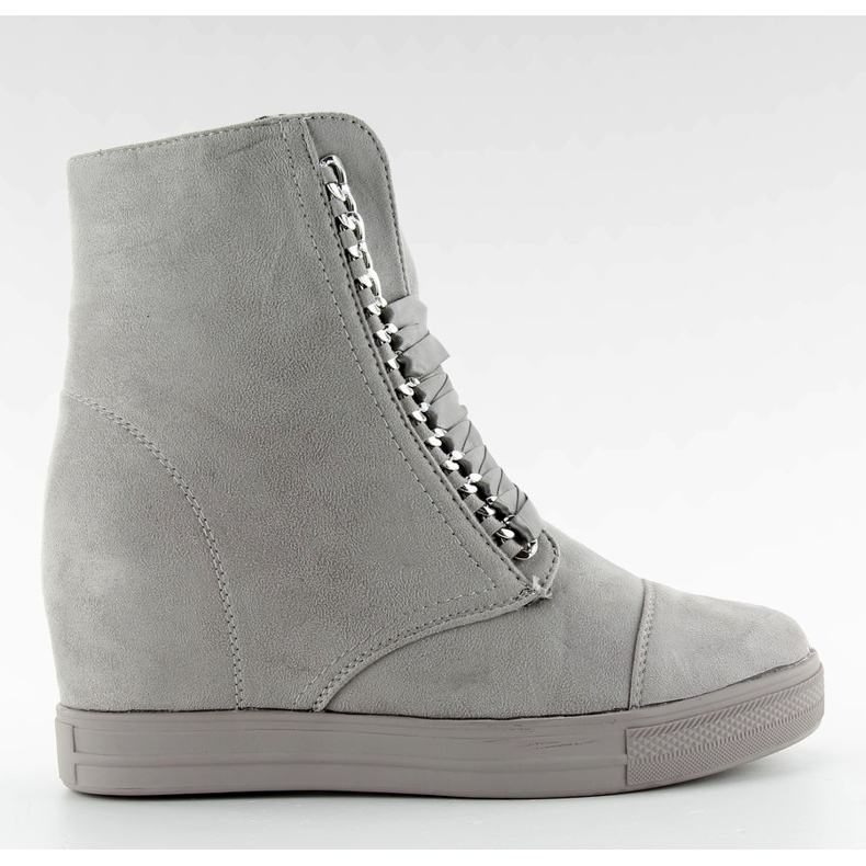 NC92 harmaa satiini nauhakenkä