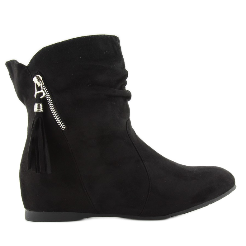 Saszki koristeellisella PE102 mustalla vetoketjulla