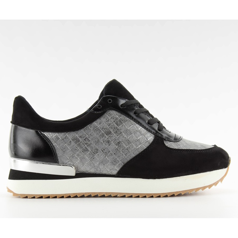 Korkeapohjaiset urheilukengät bs072 Musta