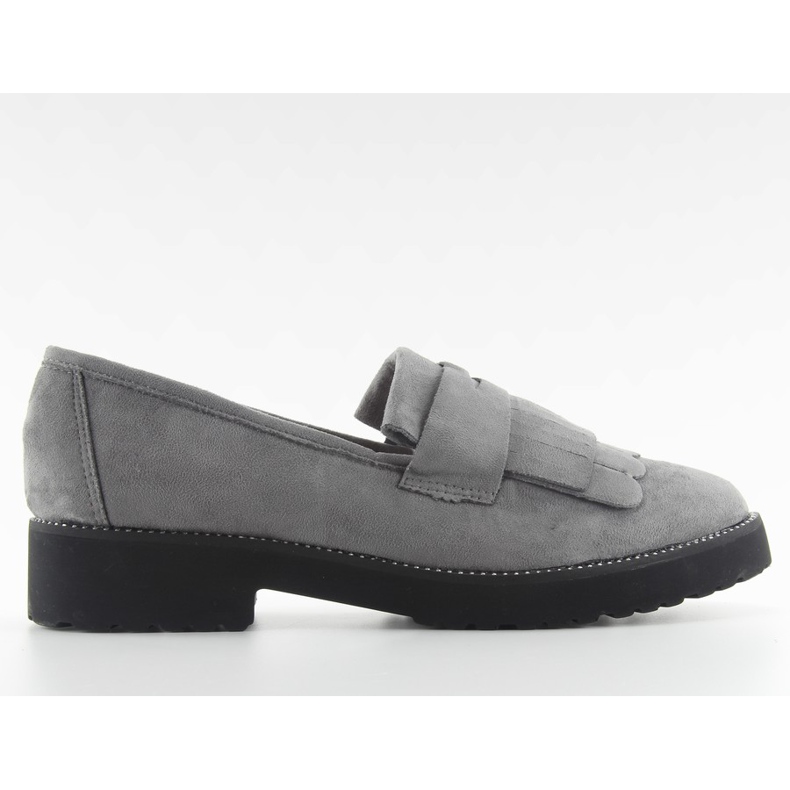 Naisten loafers korkea pohja F173p harmaa
