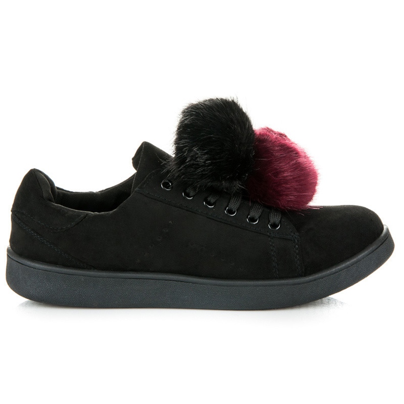 Vices New Collection Tennarit irrotettavilla pompopeilla musta