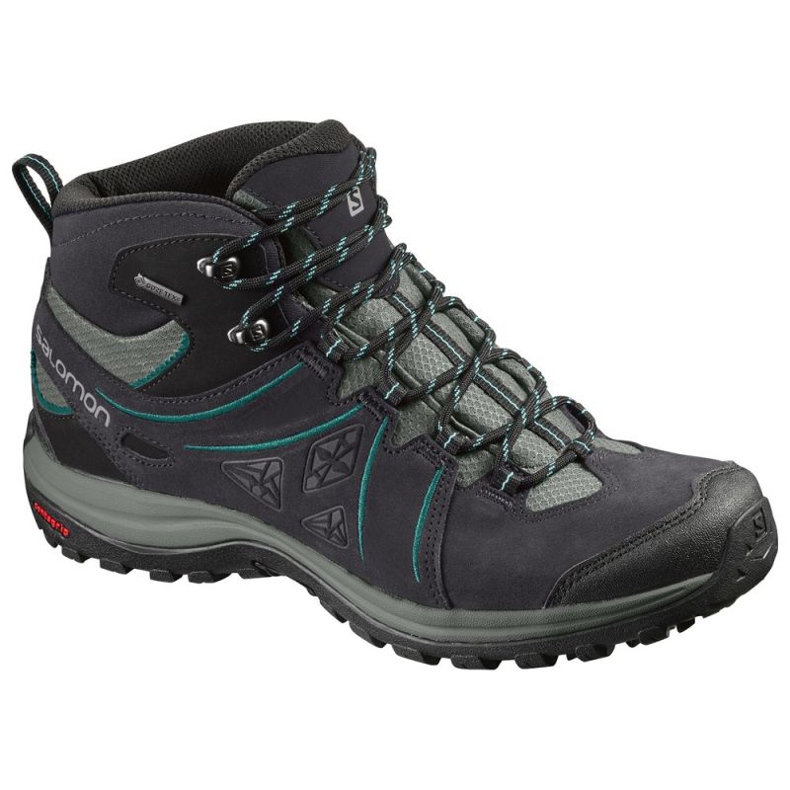 Salomon Ellipse 2 Mid vaelluskengät harmaa musta