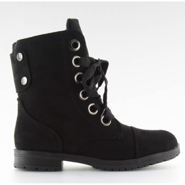 Mustat nyöritystyösaappaat 8901 Musta