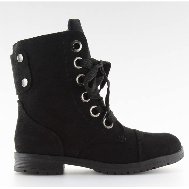 Mustat nyöritystyösaappaat 8901 Musta