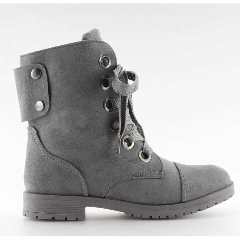 Harmaa nyöritystyösaappaat 8901 harmaa