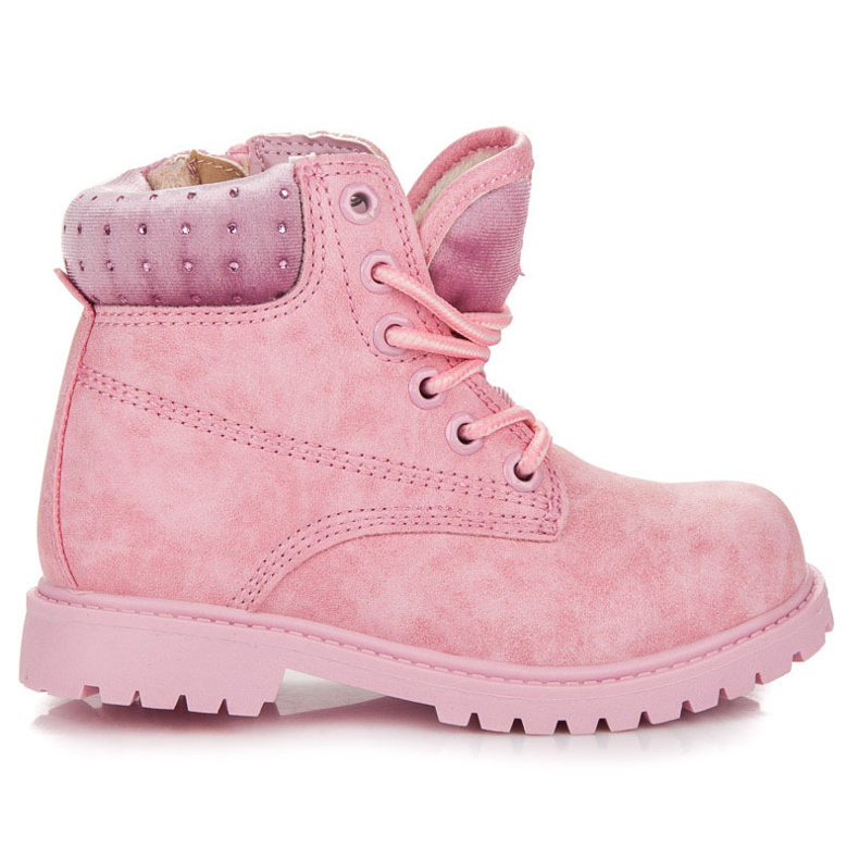 American Club Kristalleilla varustetut ansastajat vaaleanpunainen