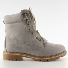 Harmaa mokkanahka Balman-kengät