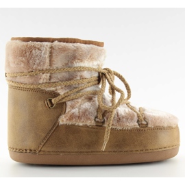 Lumihiutaleet kuu beige kameli turkista