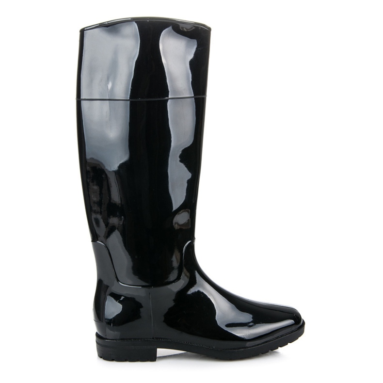 Lakatut kumisaappaat musta