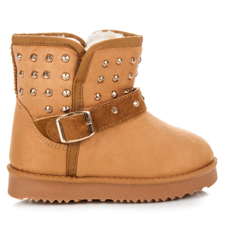 Kylie Lumisaappaat strassikivillä ruskea