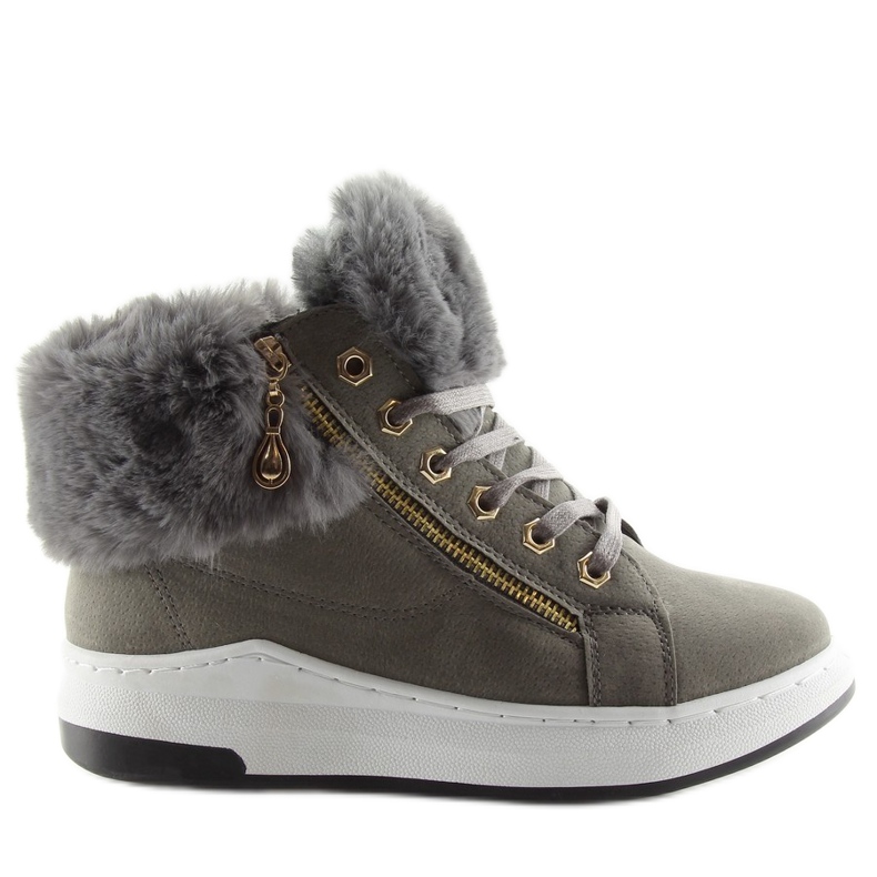 Lämpimänharmaat urheilukengät 16-529 harmaa