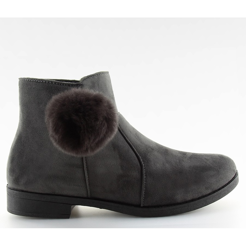 Harmaat X-15 harmaat naisten saappaat, joissa on pompon