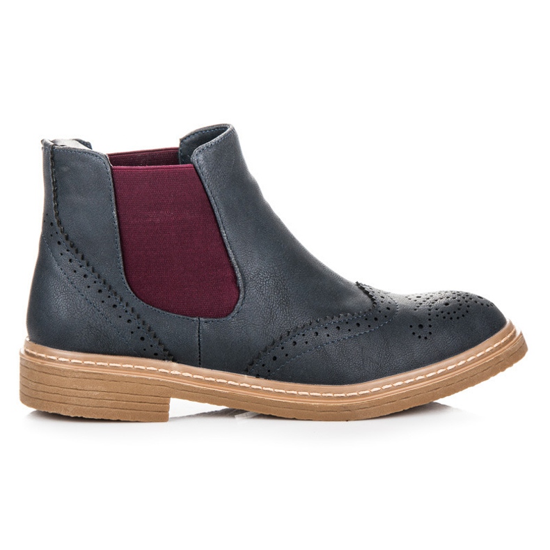 Muodikkaat Kylie Chelsean saappaat sininen