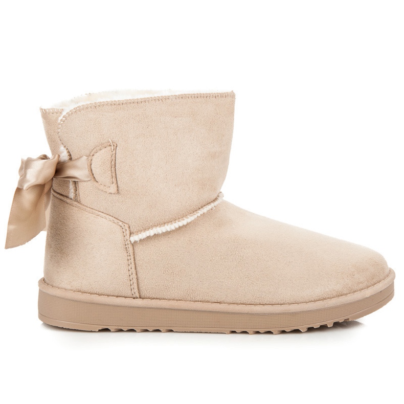 Lumisaappaat rusetilla ruskea