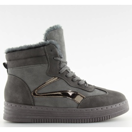 Tennarit eristetty harmaa BOK-1103 tummanharmaa