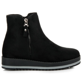 Mokkanahkakengät alustalla musta