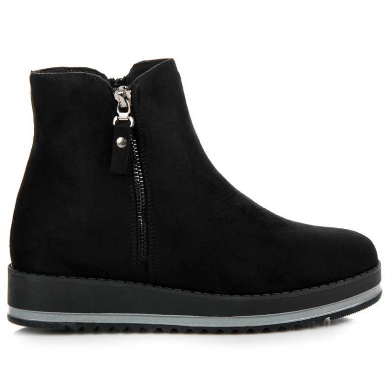 Mokkanahkakengät alustalla musta