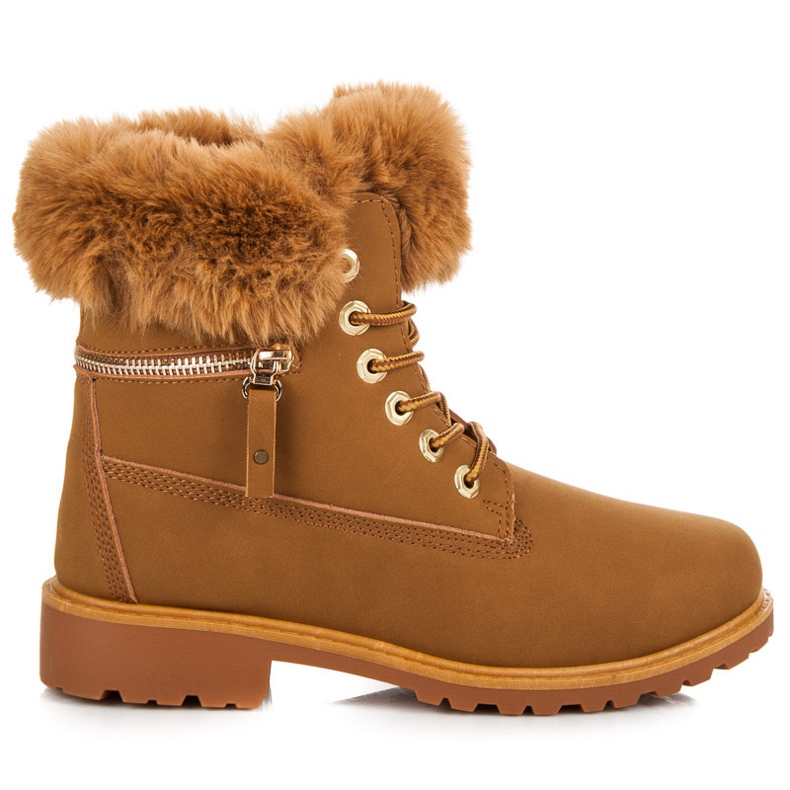 Trappers, joissa turkis päällisissä ruskea