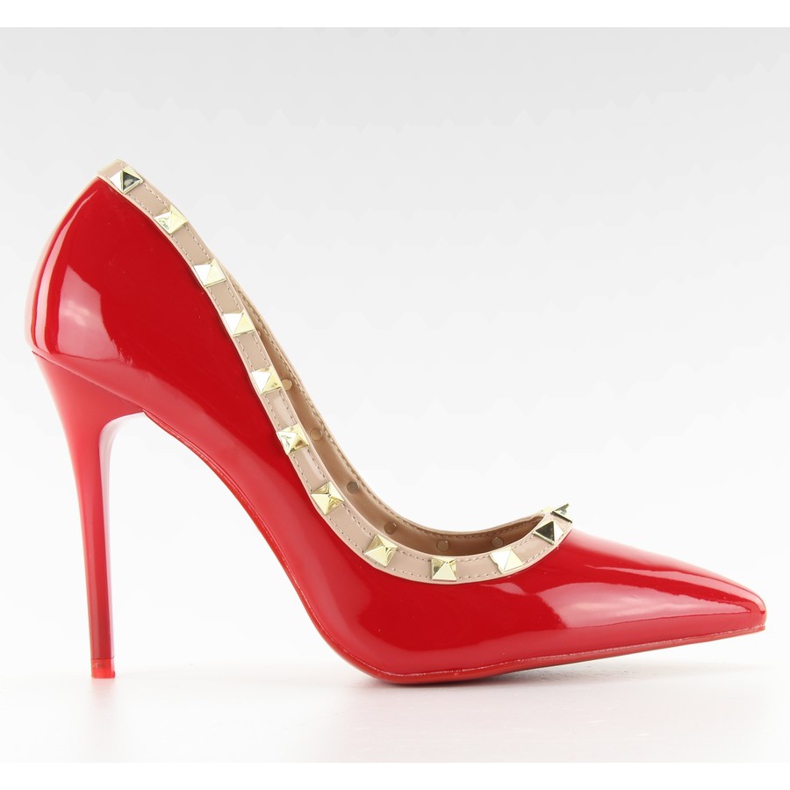 Avokkaat korkokengät Valentina punainen LL-76P Punainen ruskea