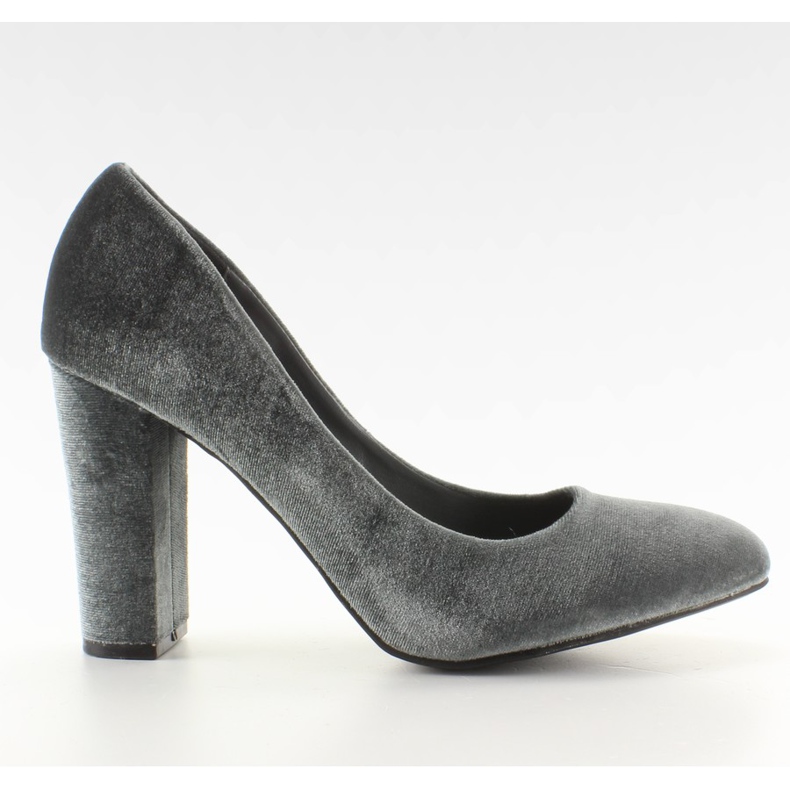 Samettipumput leveä pylväs LE018 harmaa