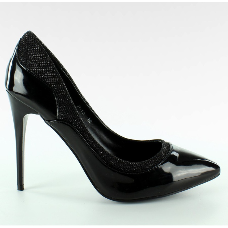 Kauniit erikoistilaisuuksiin tarkoitetut pumput musta P-13 musta