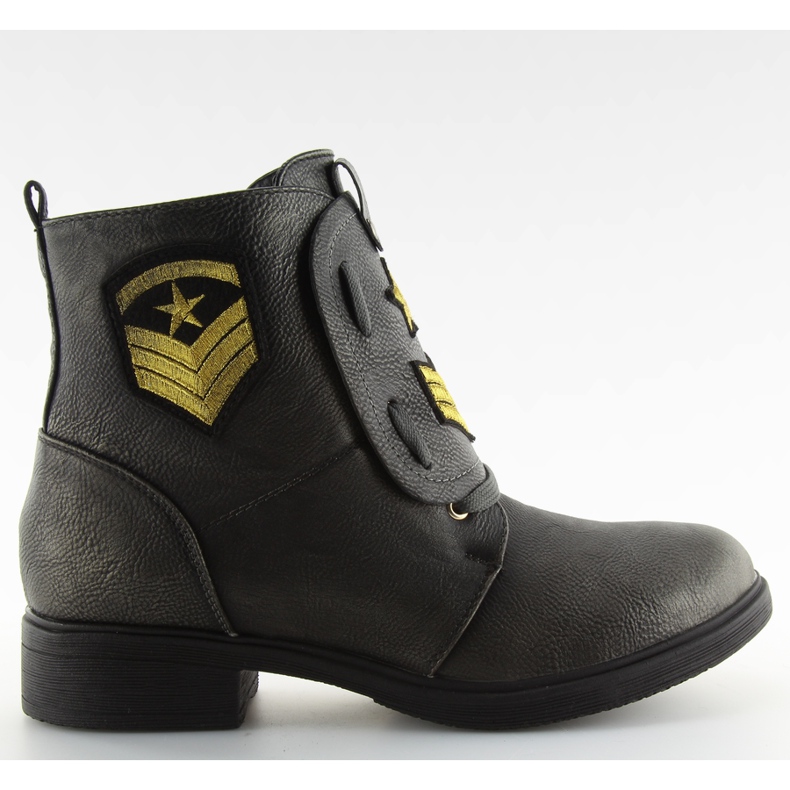 Saappaat työhön harmaiden H-4-harmaiden laastareiden kanssa harmaa