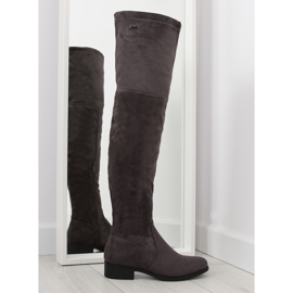 H182 harmaat muskettisoturisaappaat ruskea monivärinen