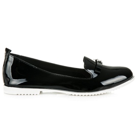 Miss Laura Slip-on lakatut ballerinat musta