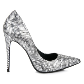 Vices Snake Print Pins harmaa