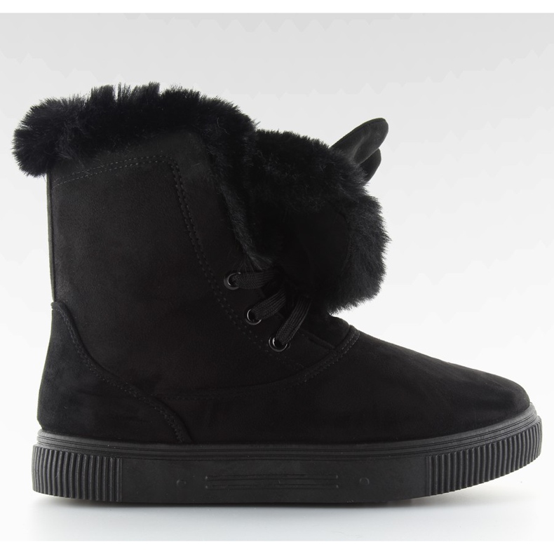 Korvakorkoiset lumisaappaat musta DD38 musta